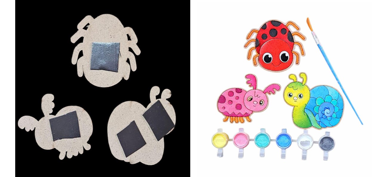 Finished DIY Fridge Magnet Designs