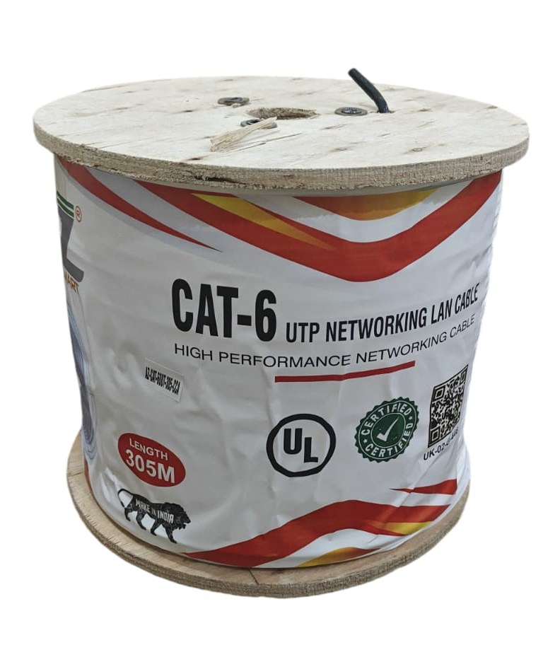 Cat-6 UTP LAN Cable - Professional Networking Ethernet Cable by PUSHPAK CABLES