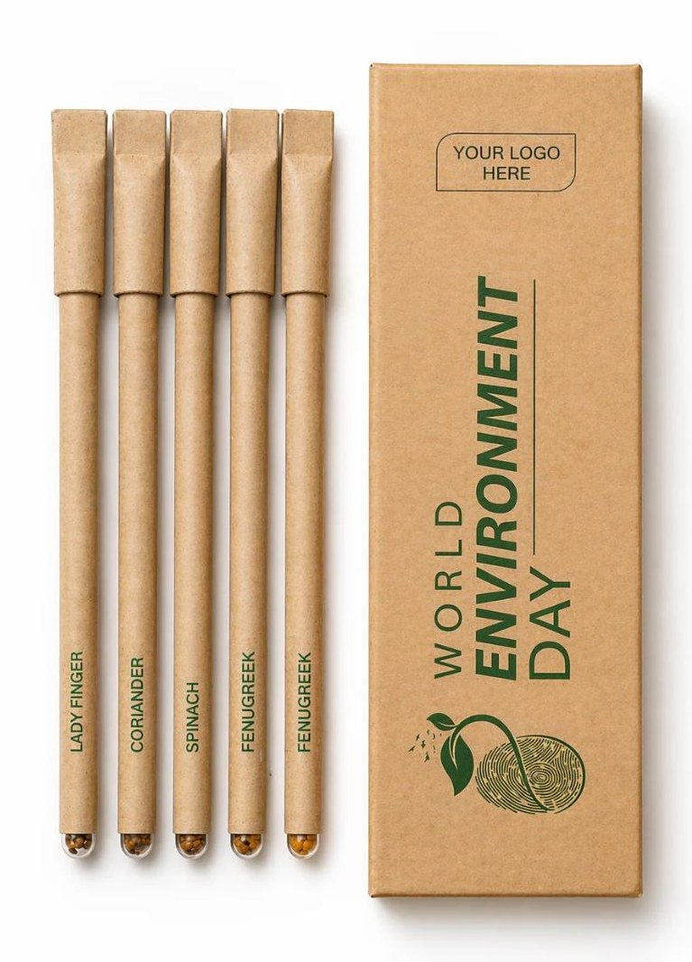 Paper Pens - bioQ Plantable Stationery Pens for School and Office by Suranas