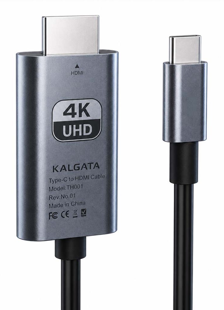 Type-C to HDMI Cable, KALGATA USB Type-C to HDMI Display Video Cord by KNSPD ENTERPRISES