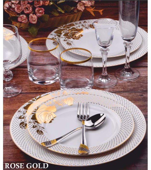 Gold & Silver plated Dinner set by S. R TRADER