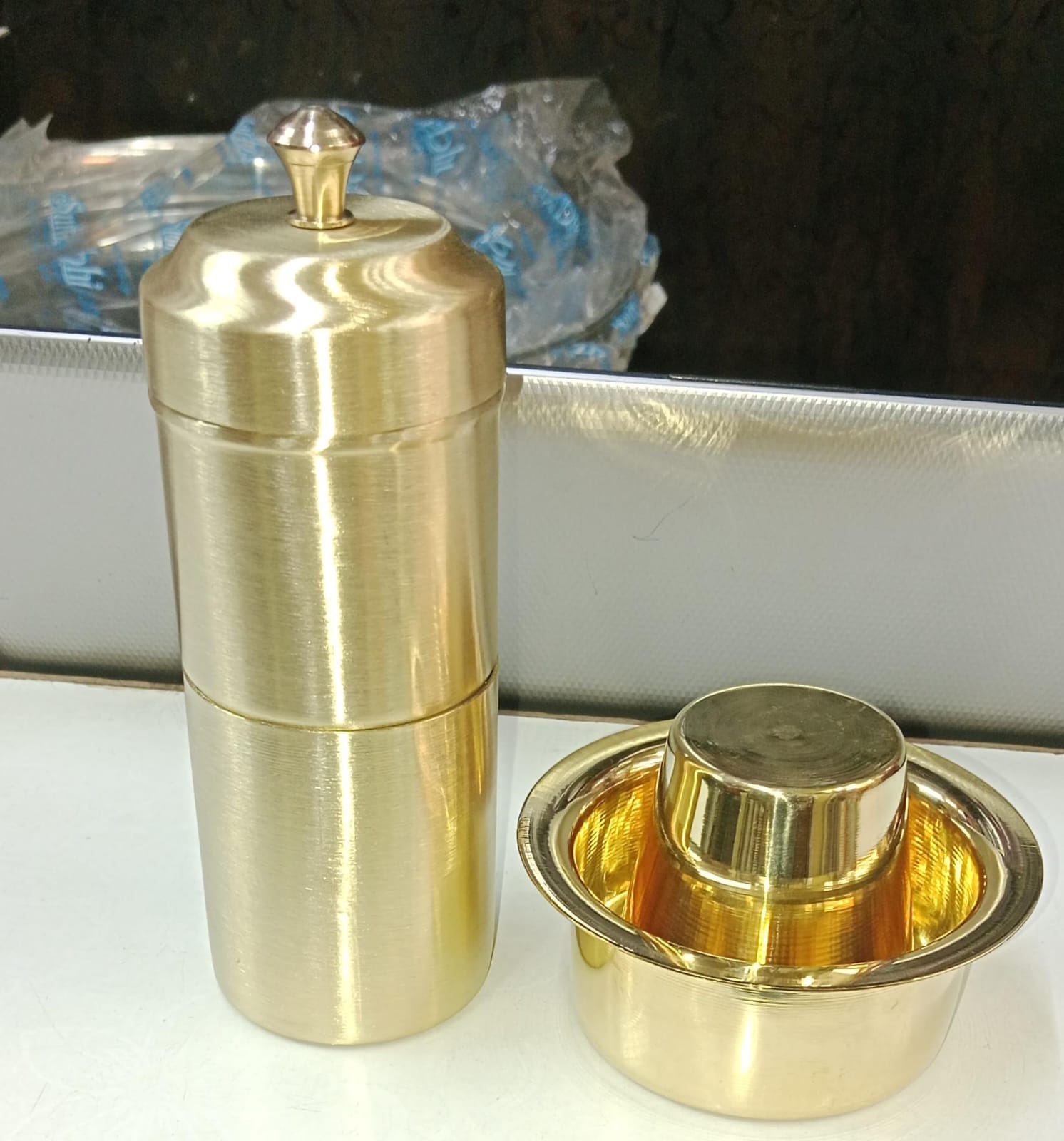 Brass Filter Set in Action