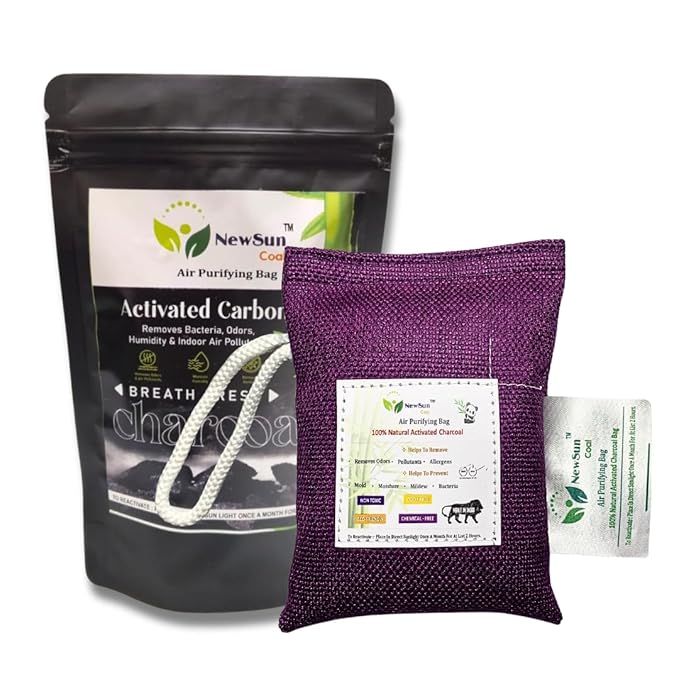 NewSun Activated Bamboo Charcoal Air Purifying Bag Pack Of 1-100Gram by V K ENTERPRISE